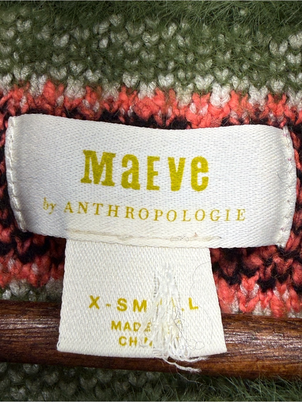 Maeve by Anthropologie size XS Women’s Multicolor Fair Isle Turtleneck Sweater - Picture 8 of 9
